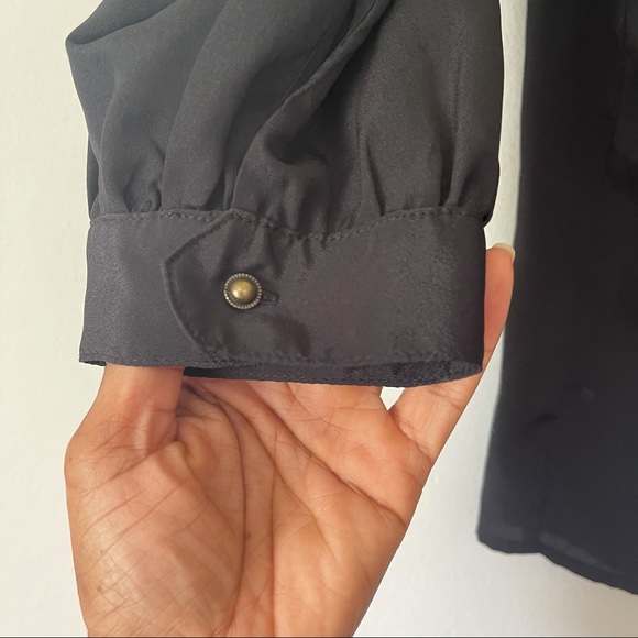 Anthropologie Maeve Black Off The Shoulder Top - Picture 7 of 10